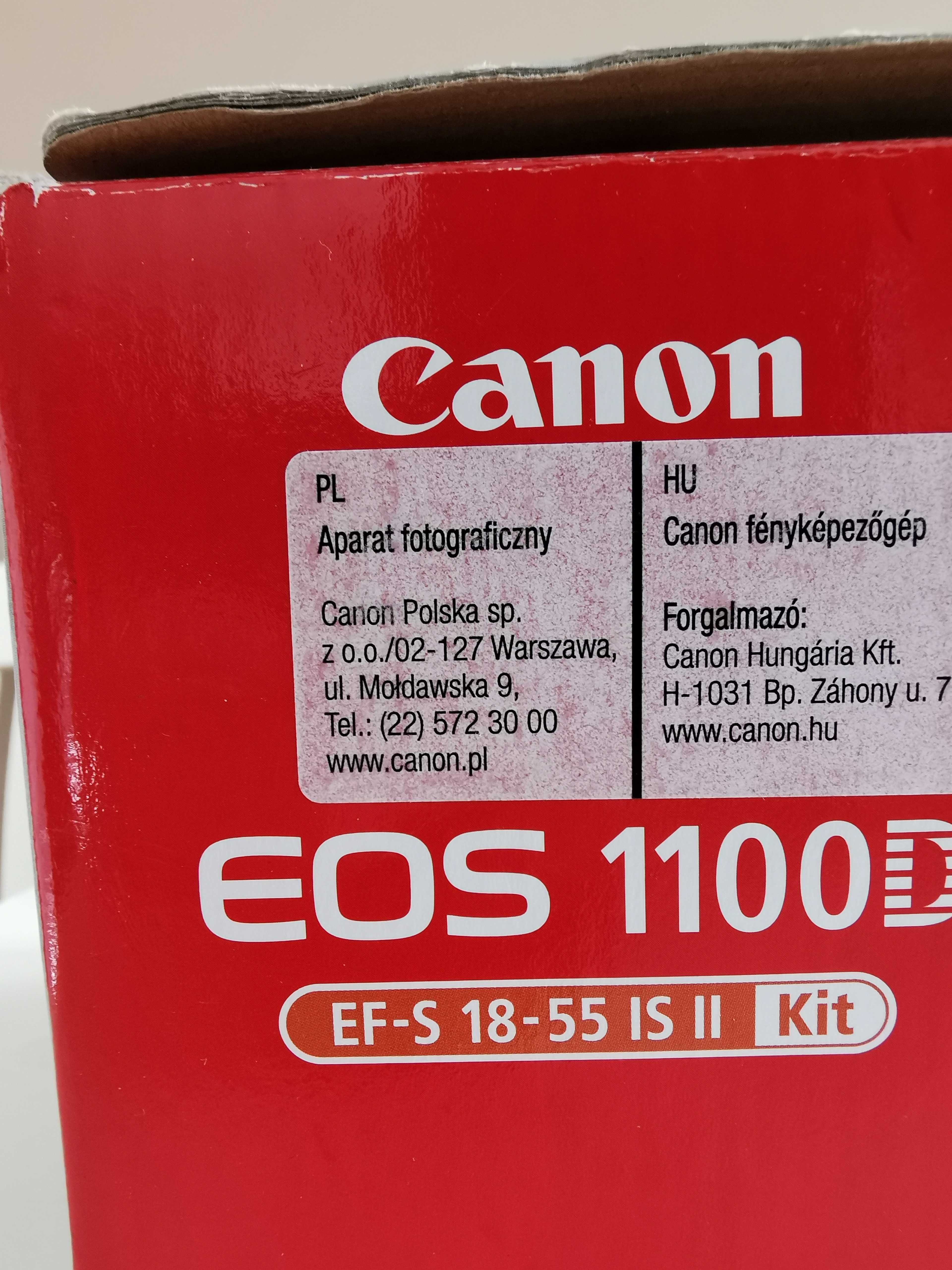 Aparat fotograficzny Canon EOS 1100D + 2 obiektywy w  cenie
