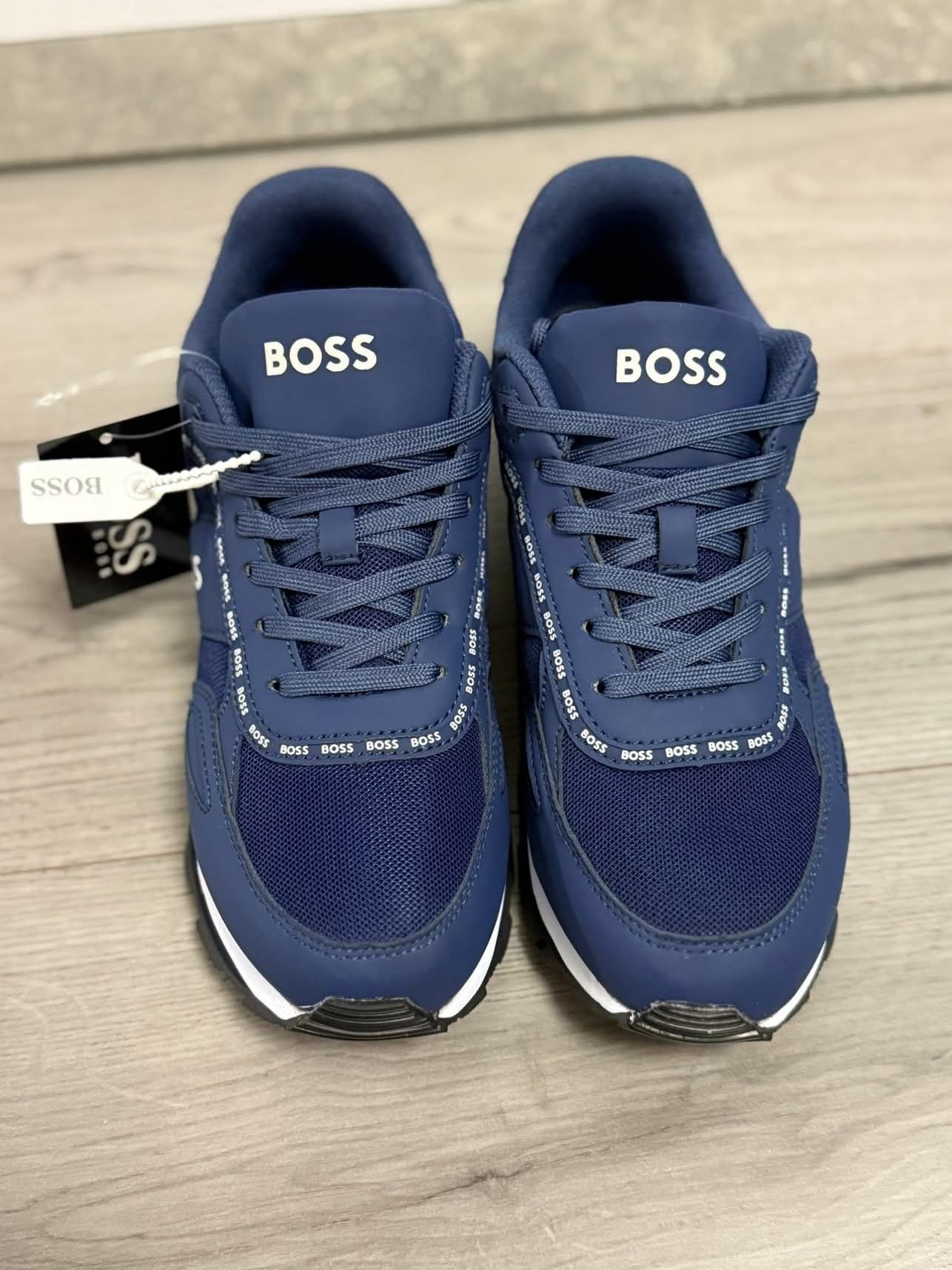 Кросівки HUGO BOSS Parkour ™ Navy ( натуральна шкіра+сітка)