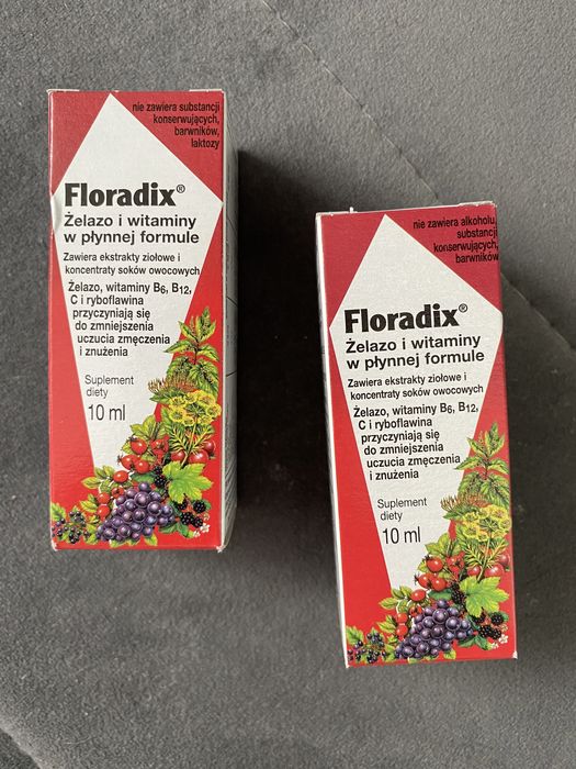 Floradix Żelazo i witaminy 10 ml jedno opakowanie