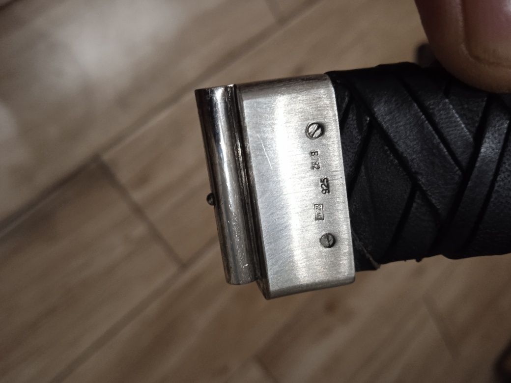 Bransoletka Emporio Armani  srebro-skóra