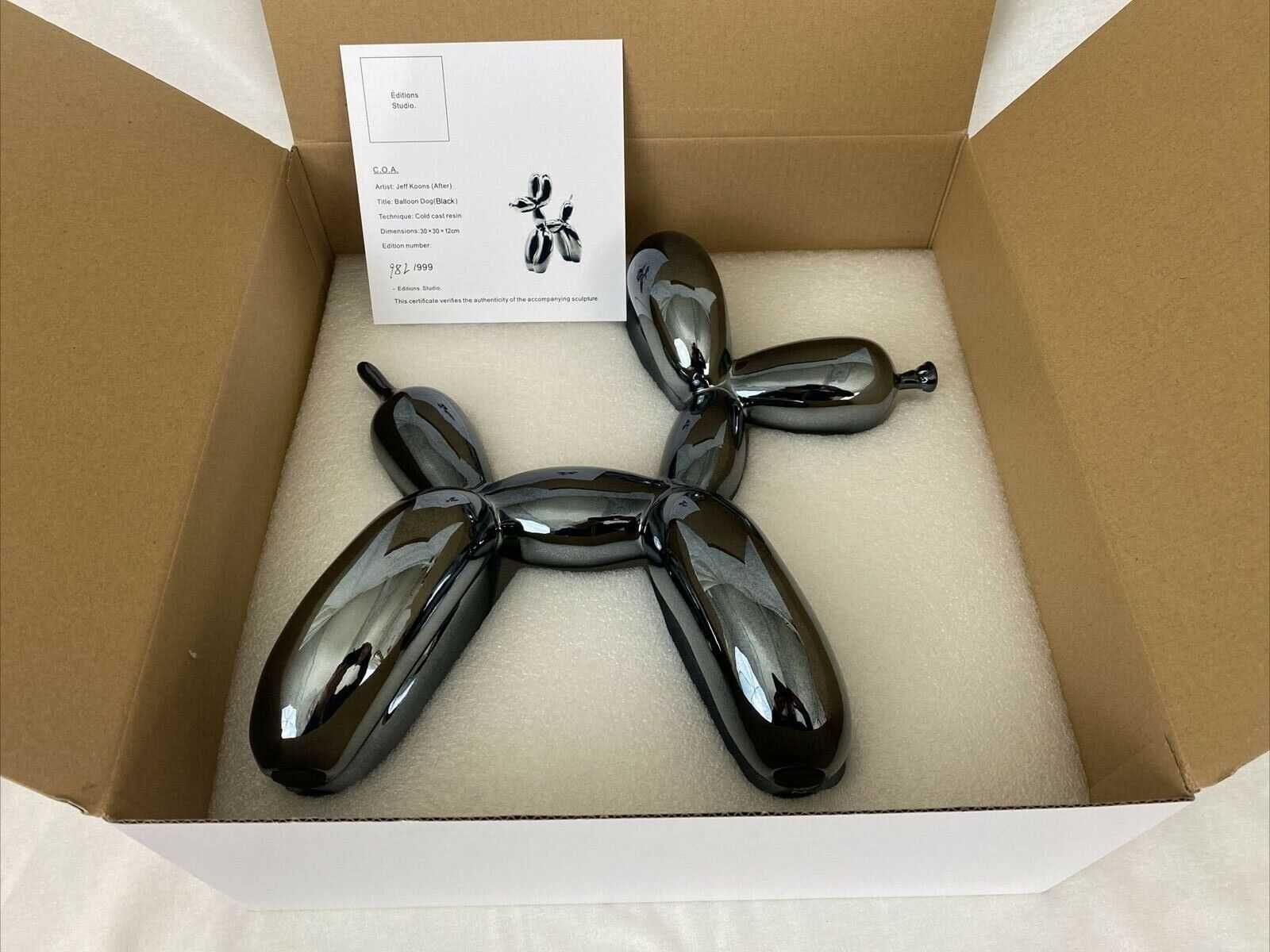 Jeff Koons Baloon Dog Preto - Edição Limitada