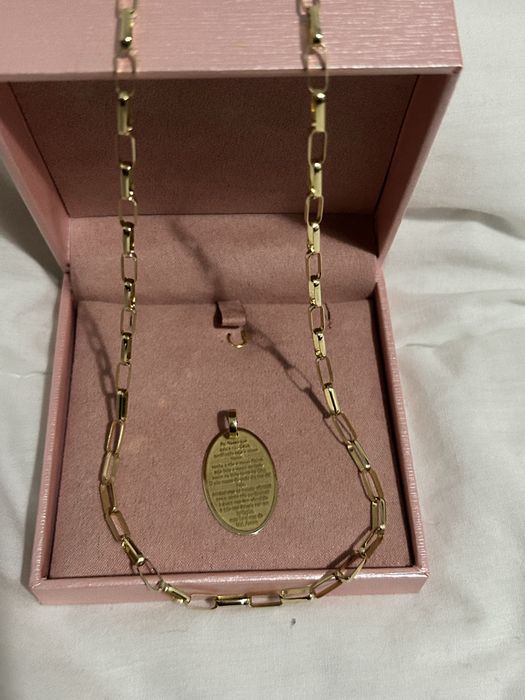 Fio cardiê em ouro maciço 18k