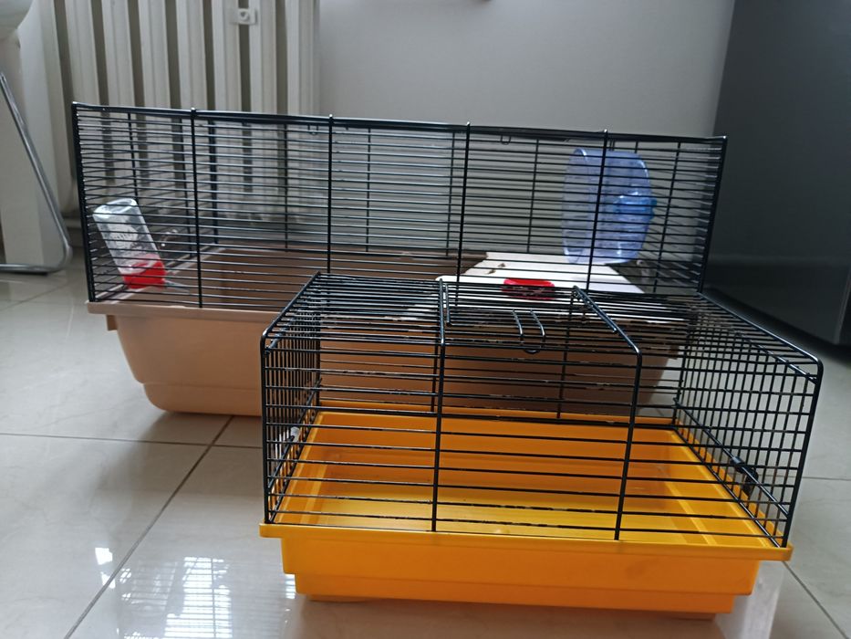 Klatki dla chomika - 1 mała, 1 duża