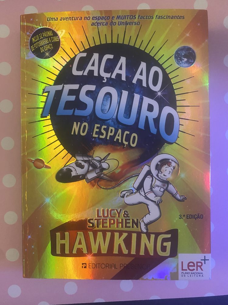 Livro “Caça ao tesouro no espaço” de Lucy & Stephen Hawking