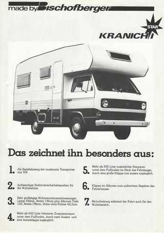 Autocaravana VW T3  modelo “Kranich I” - Raridade