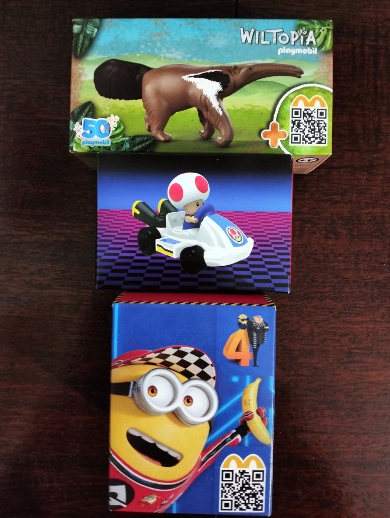 Figuras mistas Happy Meal Macdonalds (Mario Kart Playmobil Minions)