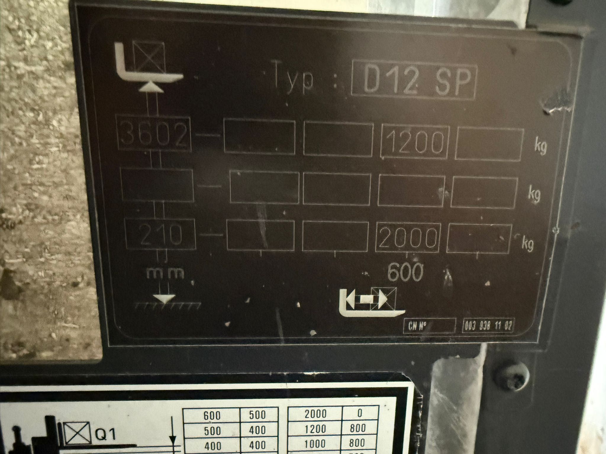 Linde D12SP maszt triplex 3,6m 2018r wózek paletowy paleciak