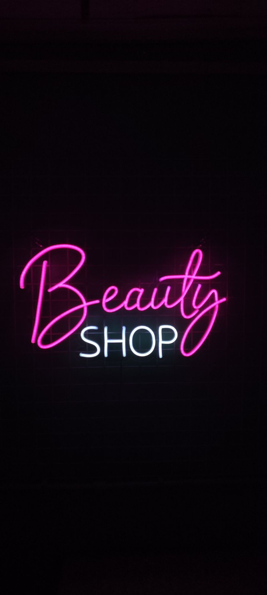 Неонова вивіска Beauty shop