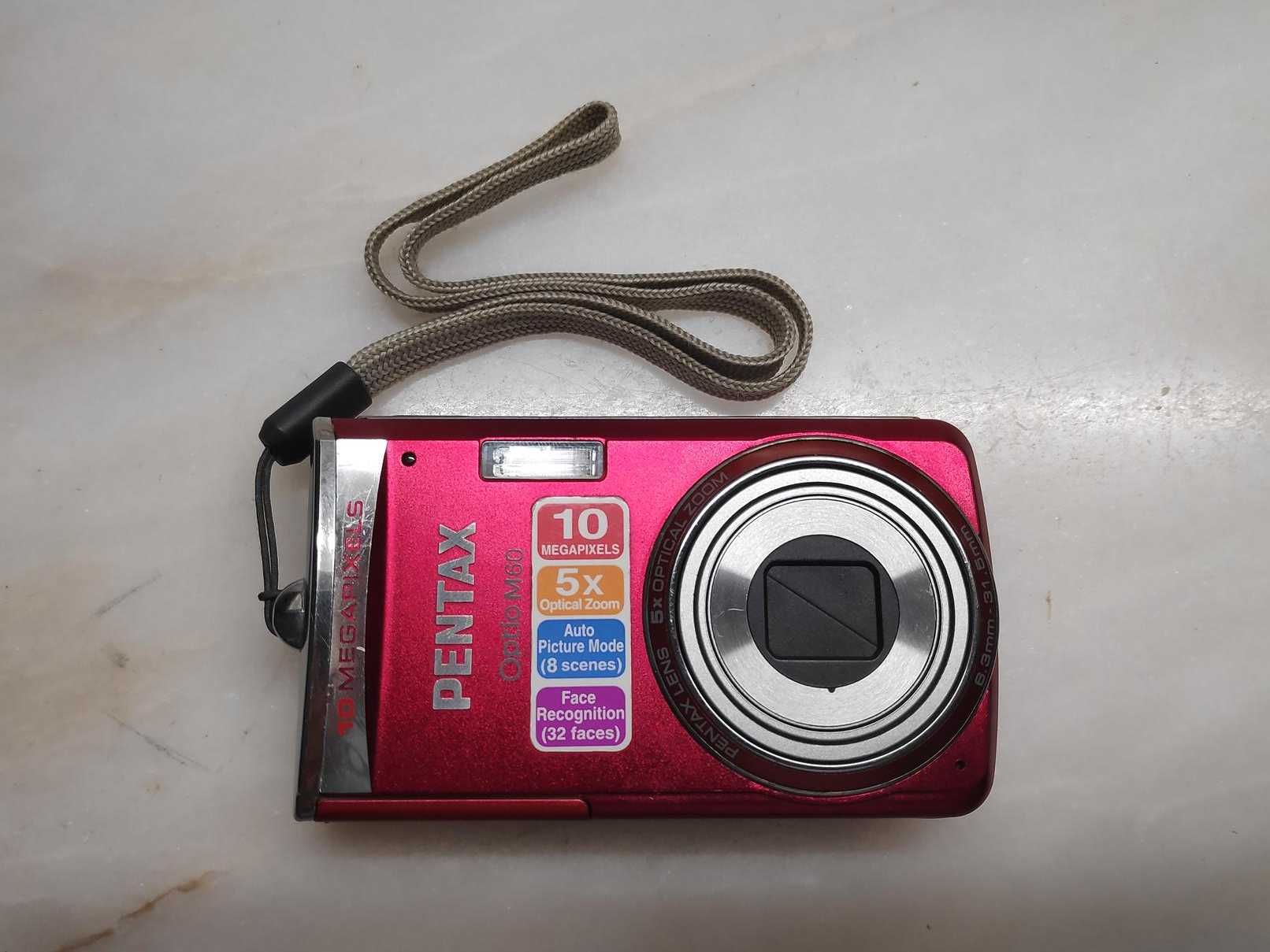 Máquina fotográfica Pentax Optio M60 10MP True Red