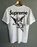 футболка supreme суприм ангел белая