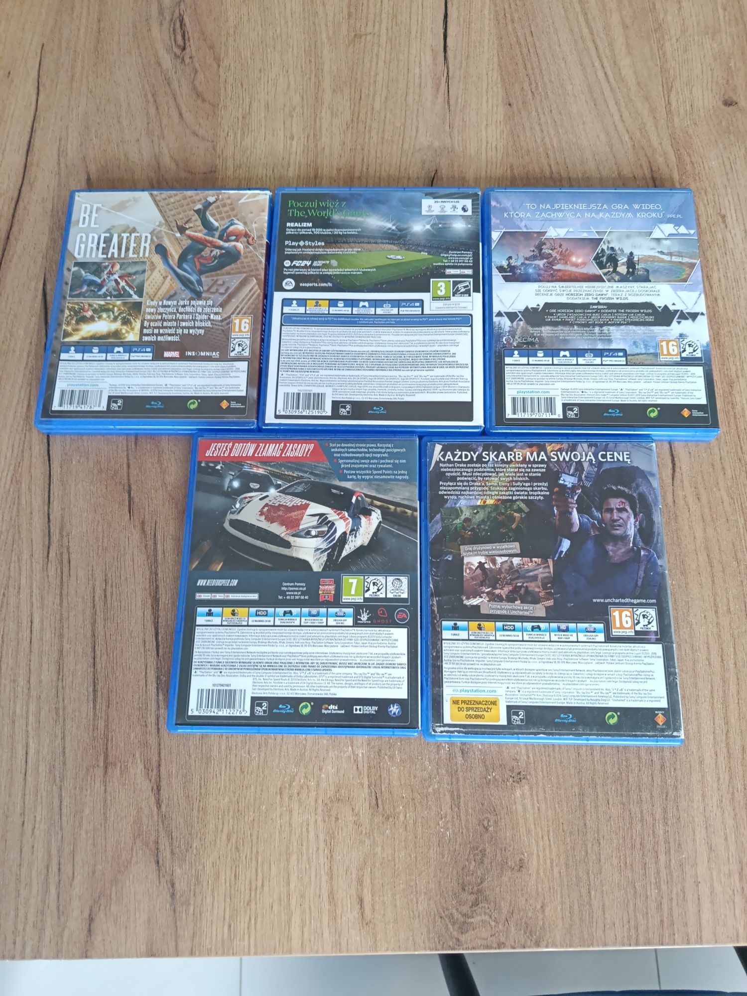 Sprzedam gry na ps4