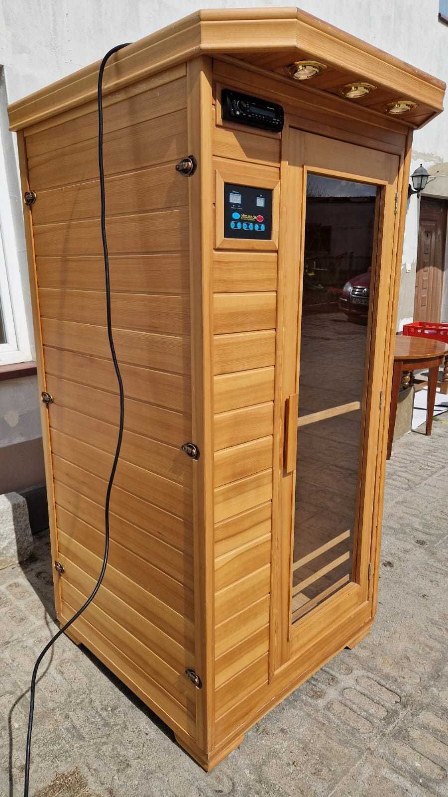 Sauna podczerwień INFRARED red ROT Radio 1400W 220V 230V jonizator