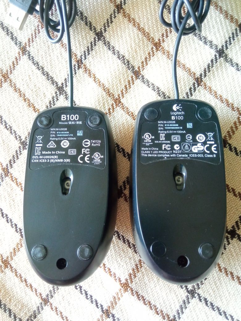 Миша Logitech B100