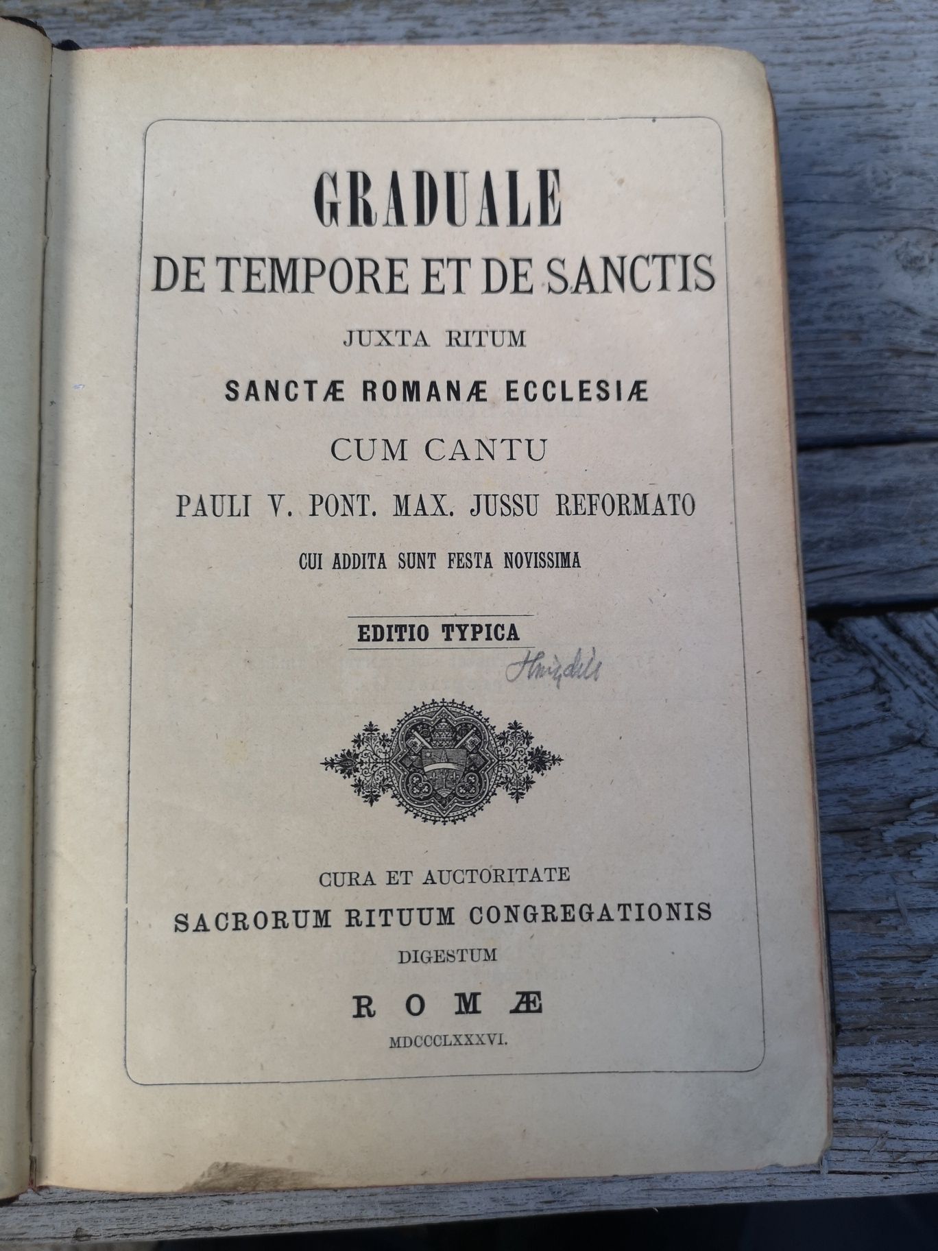 Graduale romanum 1886r.