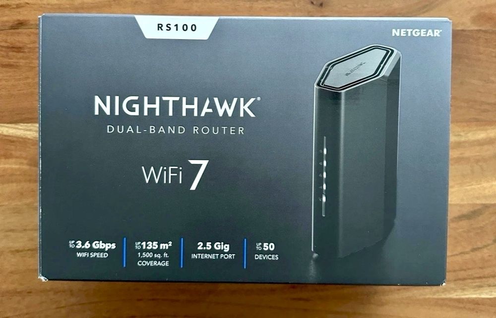 Nighthawk WiFi 7 Router RS100, 3.6 Gbps роутер ігровий новий швидкий