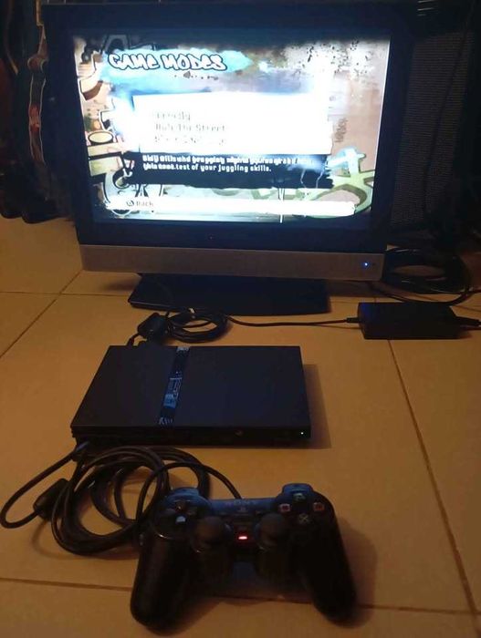 Ps2 Slim com fifa street