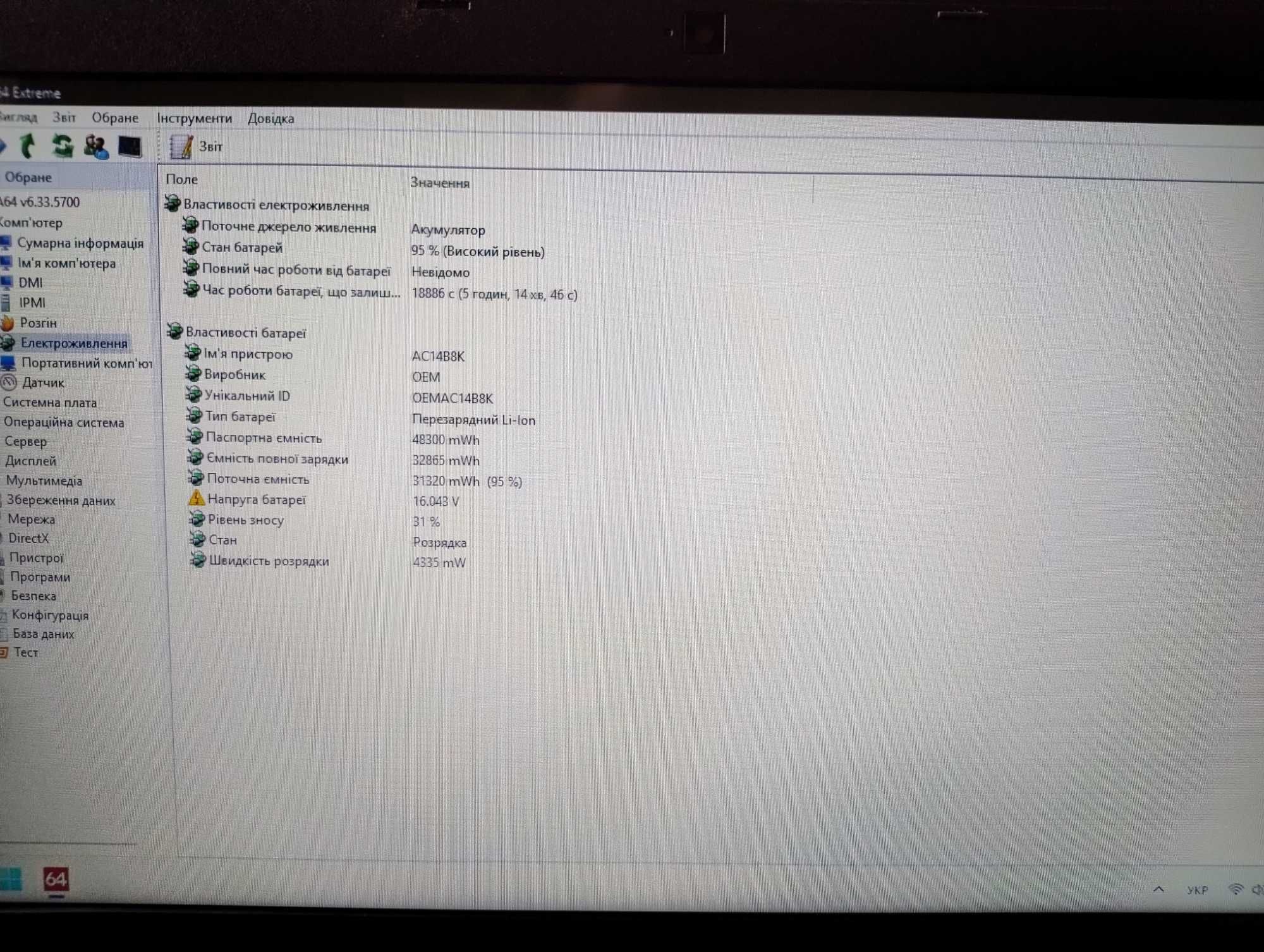 Acer P2410 14" Intel i3 8-gen 8DDR4/Intel HD 620/128GB(дефект корпусу)