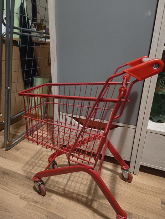 Wózek metalowy zakupowy dla dziecka