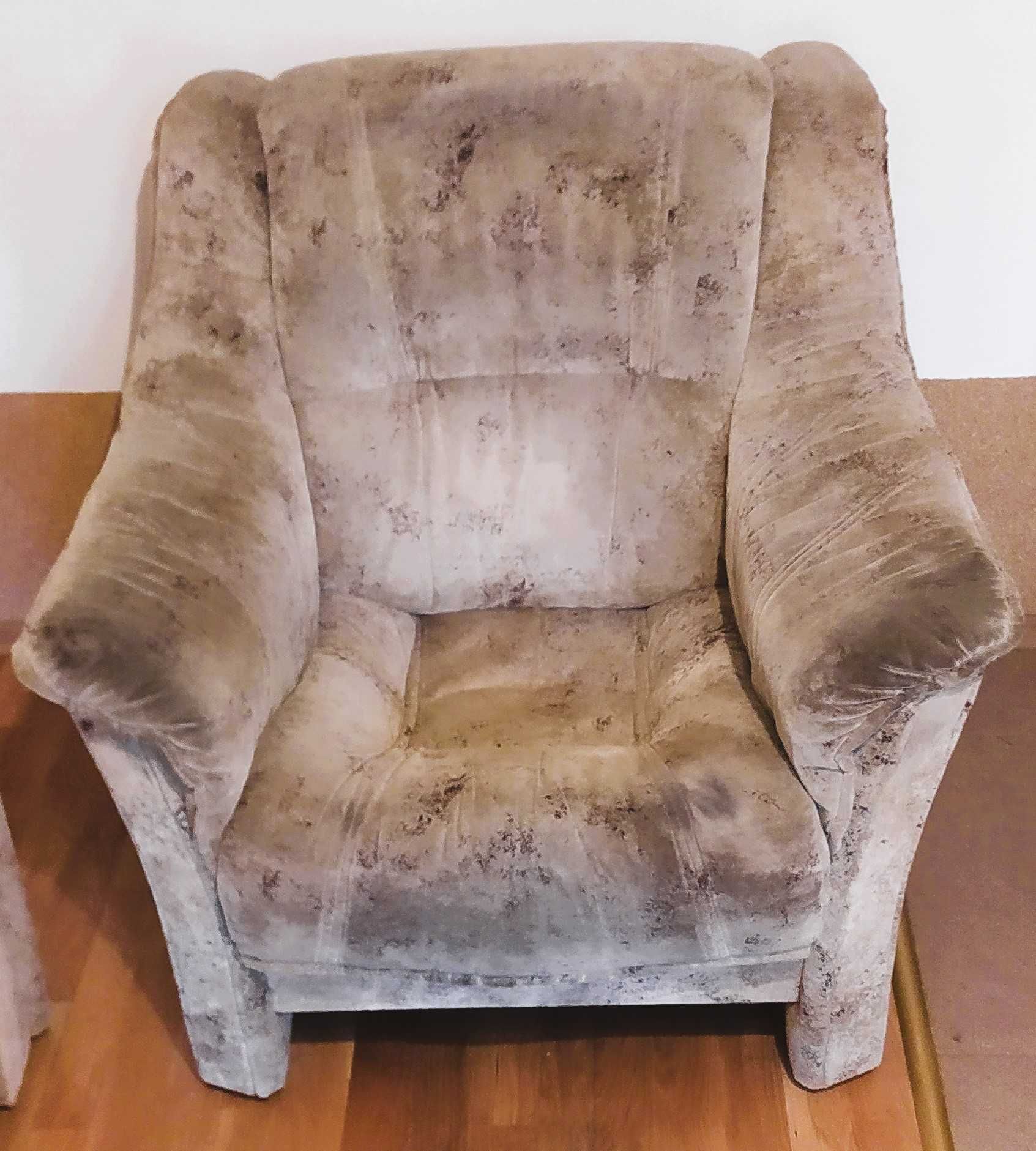 Sofa rozkładana z fotelem za darmo