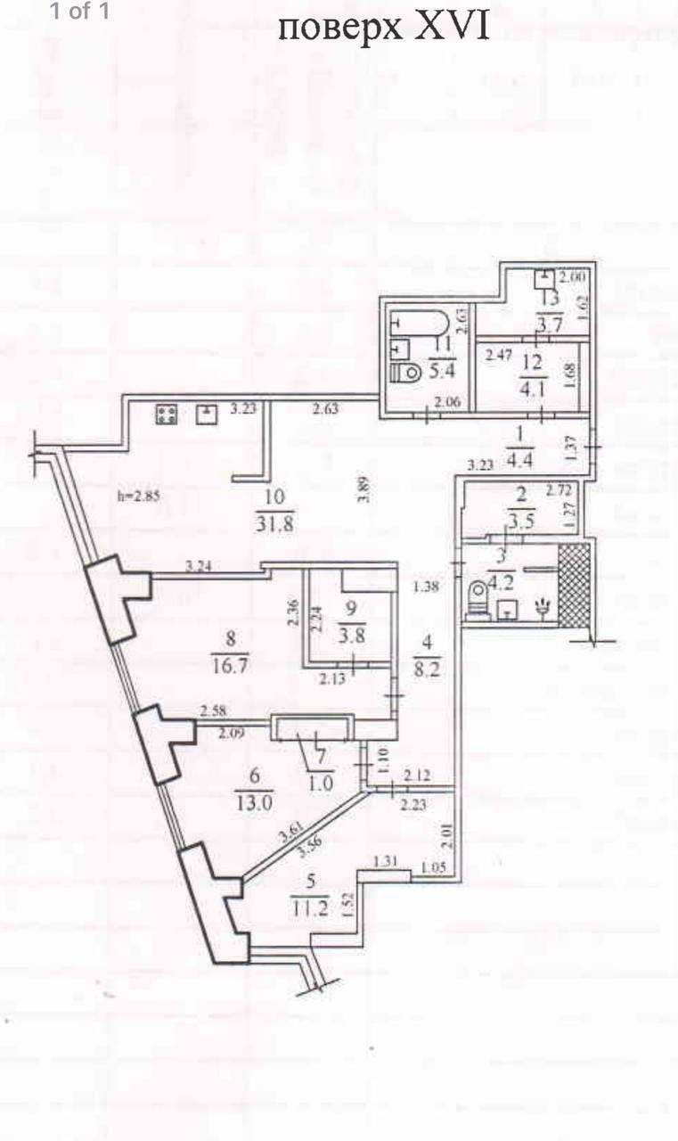 Продаж 4к квартира ЖК Панорама (3 спальні)