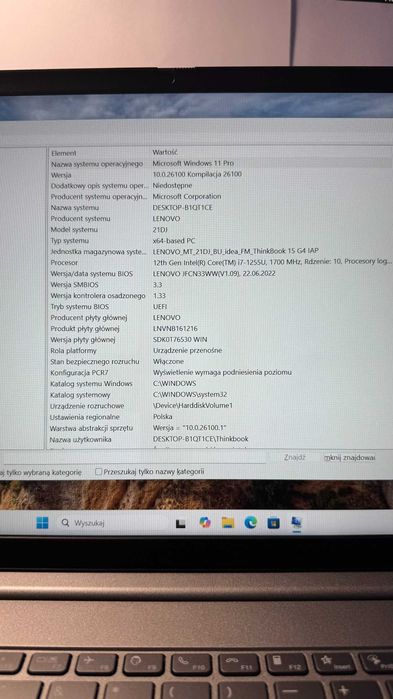 Laptop Lenovo ThinkBook 15 G4 i7-1255U 32GB 500gb m2