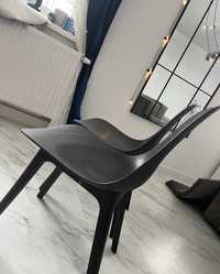 Krzesla 2 komplet czarne ikea ODGER antracyt szare