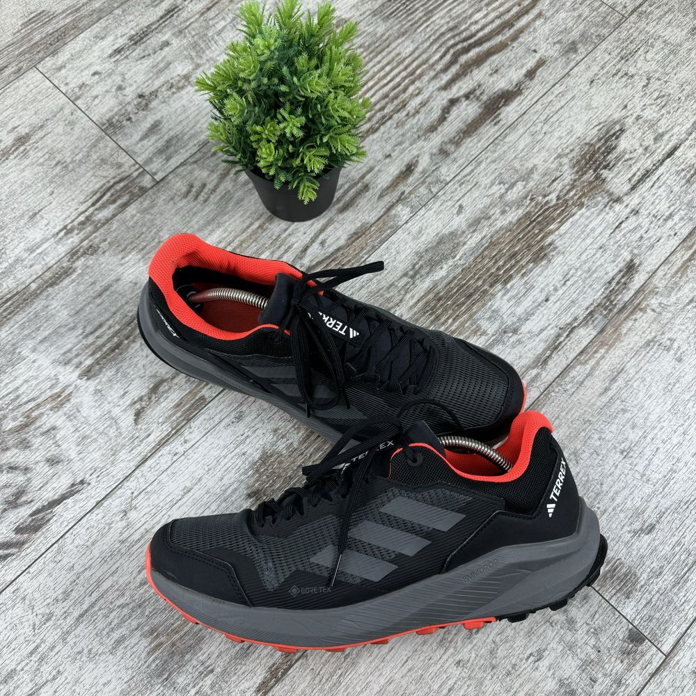 adidas terrex trail rider gore tex trail running shoes black hq1233