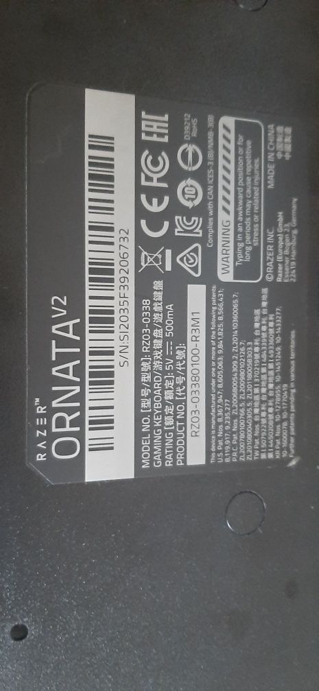 Klawiatura Razer ornata v2
