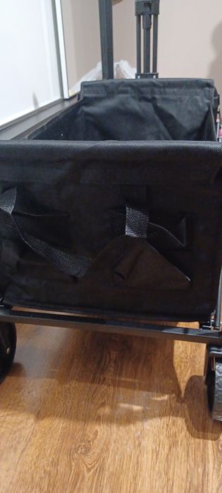Składany wózek transportowy GECONLE – pojemny, lekki i wytrzymały