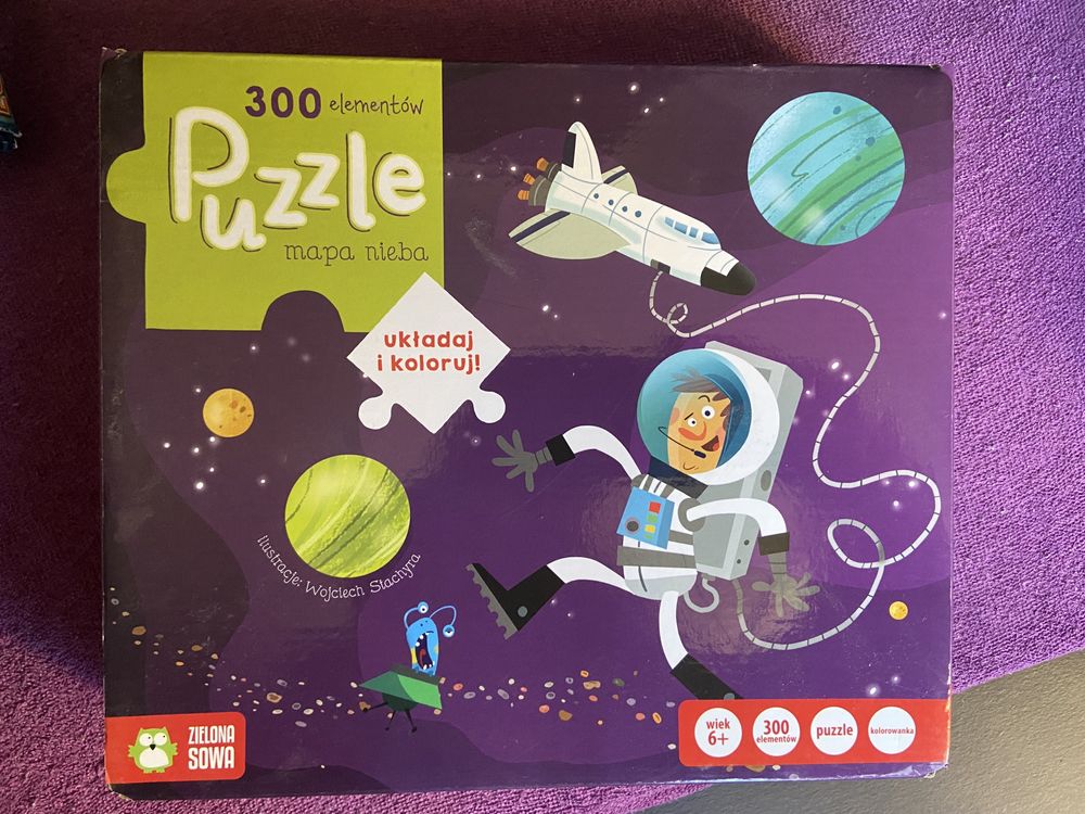 Puzzle układaj i koloruj