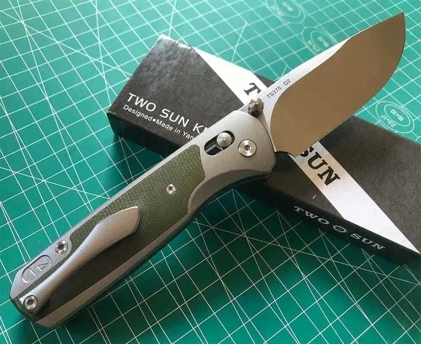 Nóż TwoSun TS375 TC4 D2 Micarta tytan Civivi WE axis nowy!