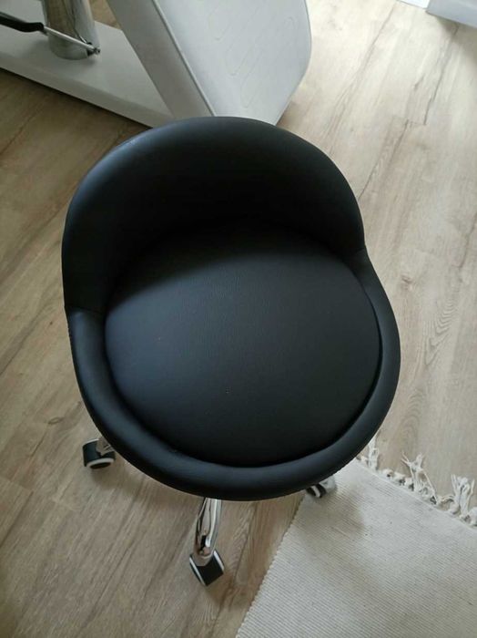 Mocny Nowy Taboret Obrotowy Na Kółkach Krzesło Stołek Kosmetyczny Dom