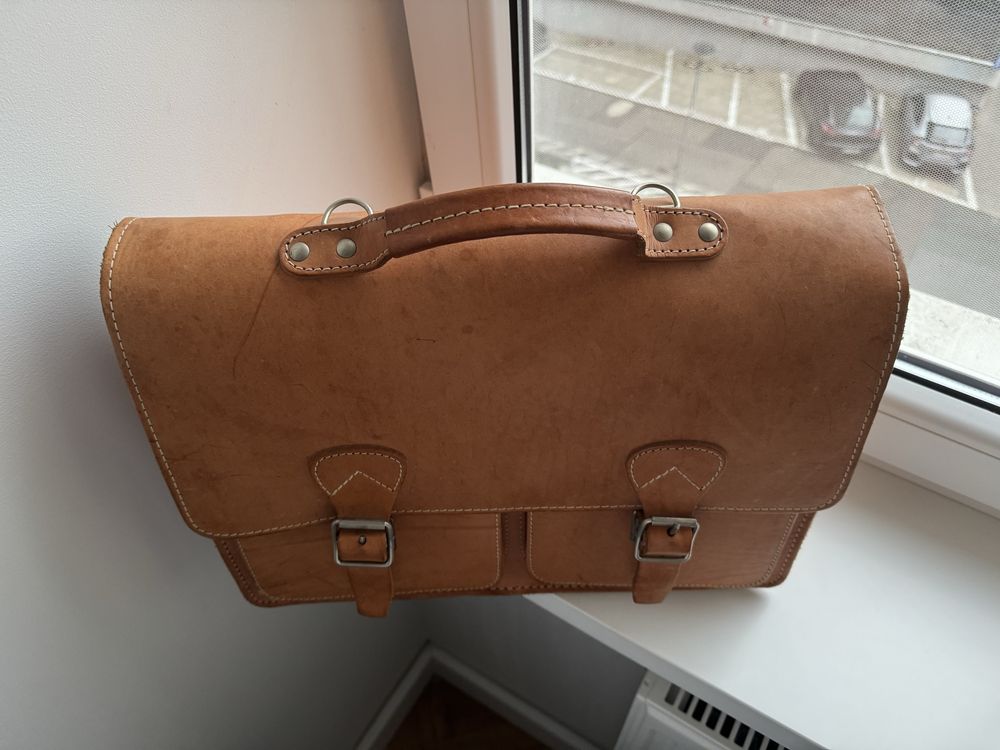 Tornister totva skorzana vintage