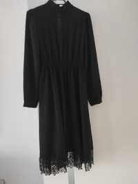 Czarna sukienka Shein 38 stójka