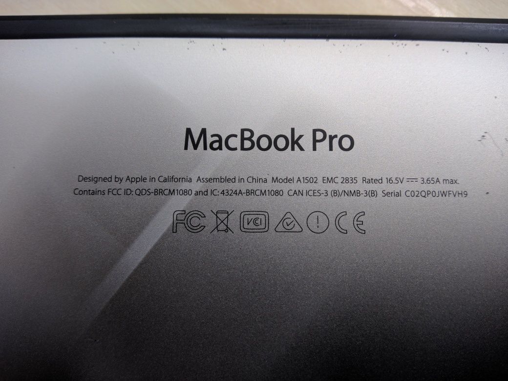 MacBook pro a1502 (2015)