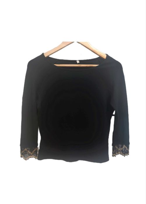 Komplet* spódniczka + bluzka * koraliki NA OKAZJĘ r. M