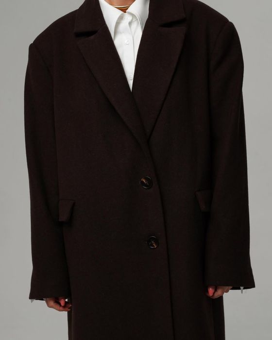 коричневе пальто cici coco (чічі коко)