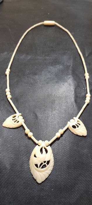 Кольє вінтажне, "Жар-птиця", кость натуральна.