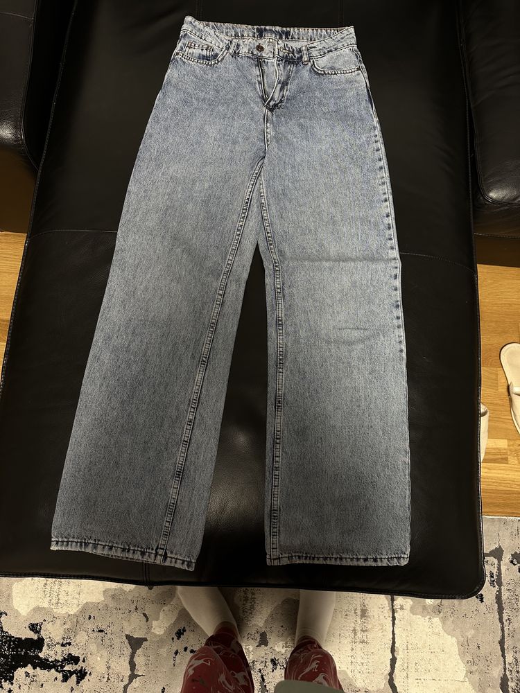 wide jeans cintura alta (feminino)