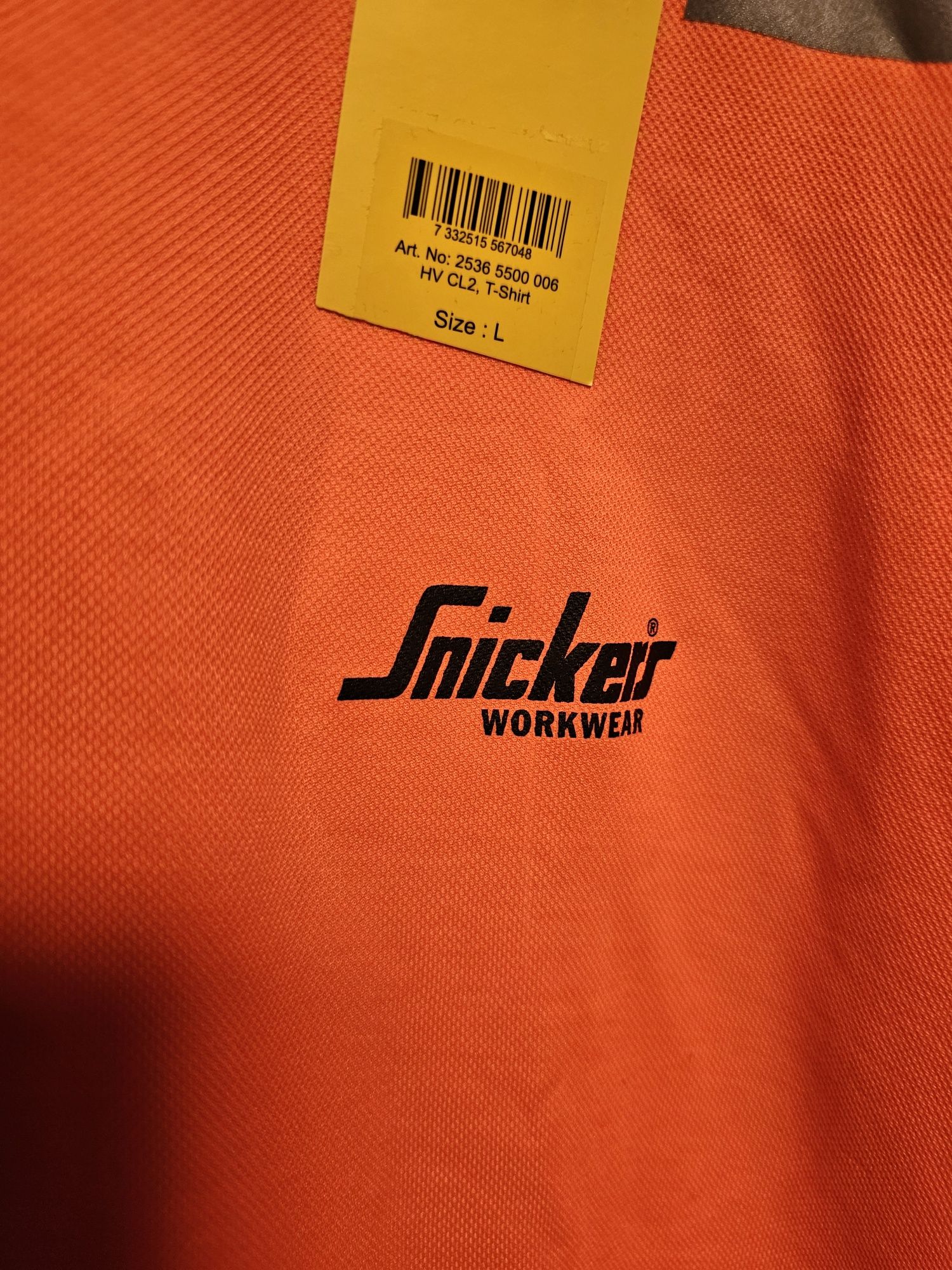 Koszulka odblaskowa Snickers 2536 r.L  t-shirt