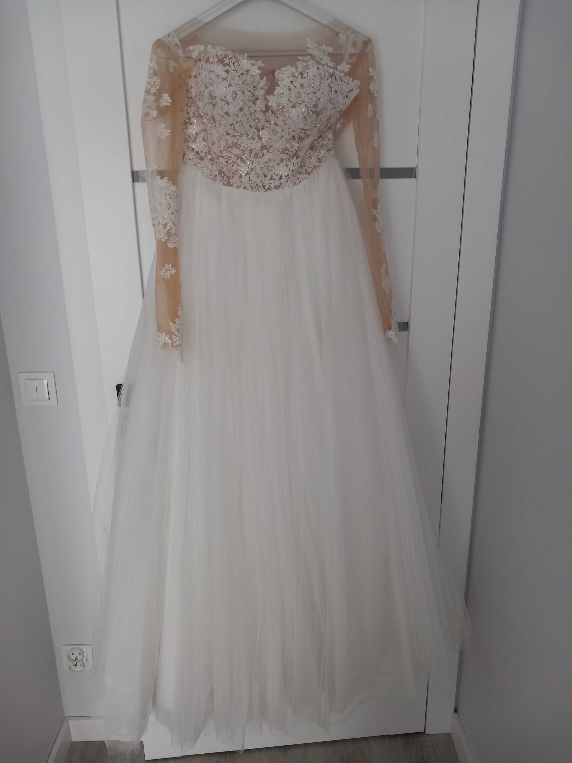 Suknia ślubna Milla Nova Jersey, R. 38, Ivory