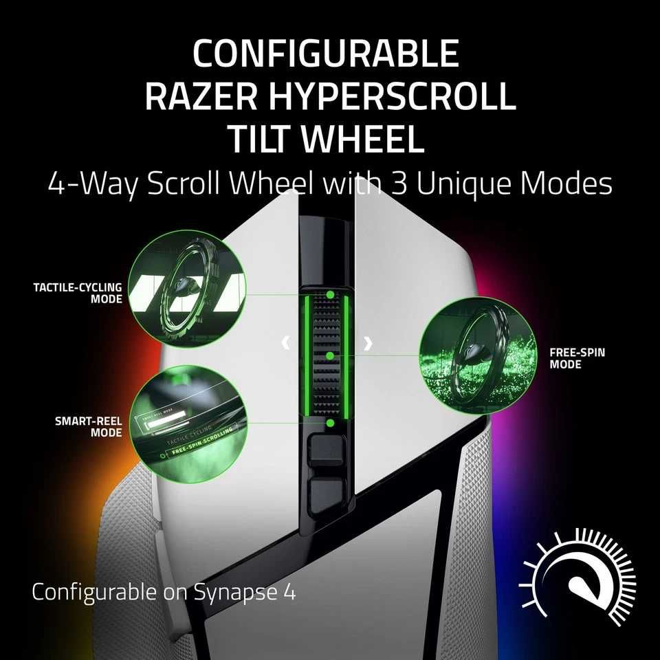 Миша Razer Basilisk V3 Pro Wireless/USB White (бездротова)