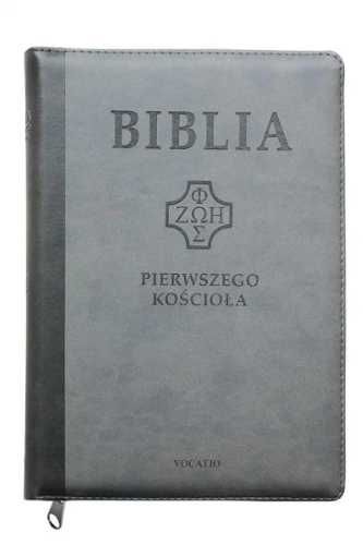 Biblia pierwszego Kościoła szara z paginatorami - praca zbiorowa