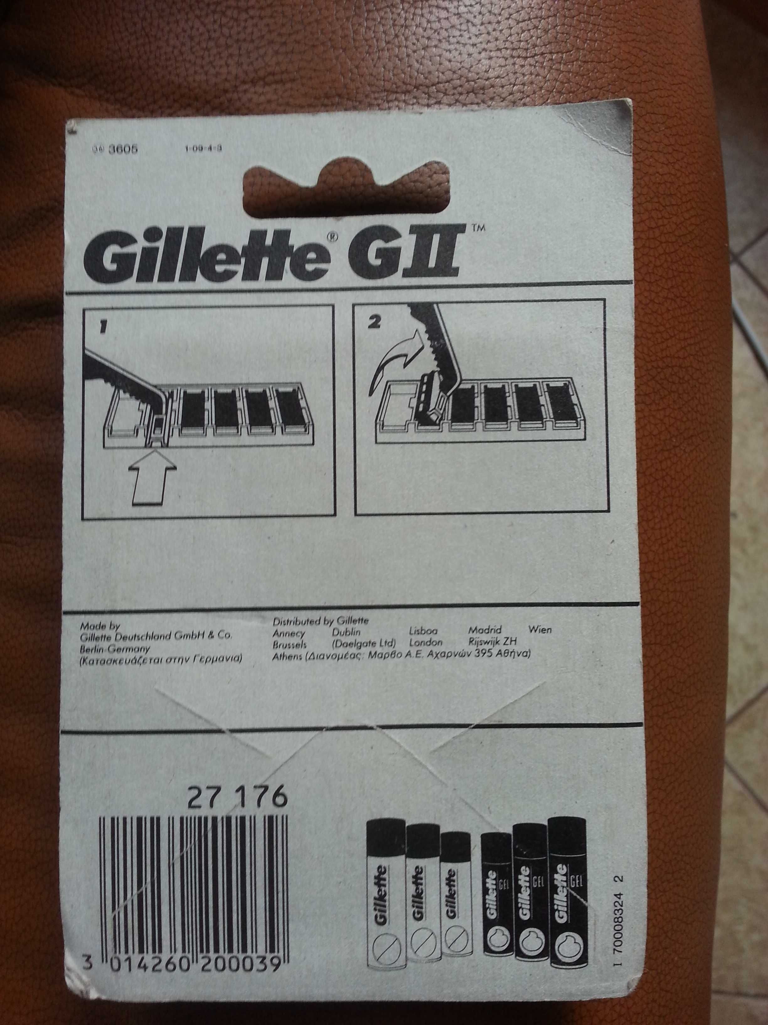 Gillette GII nożyki 12 sztuk