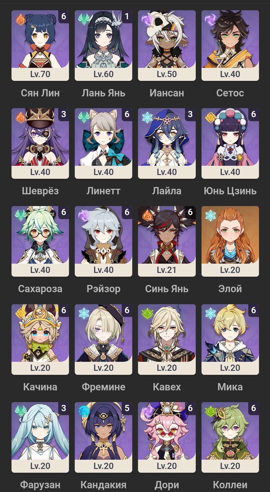 Genshin Impact 60 Rank
