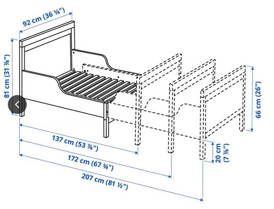 SUNDVIK
Estrut cama ext c/estrado ripas, branco, 80x200 cm