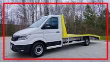 MAN TGE 3.180 L4  Salon PL, 1 -właściciel, mały przebieg, (Volkswagen Crafter) Laweta