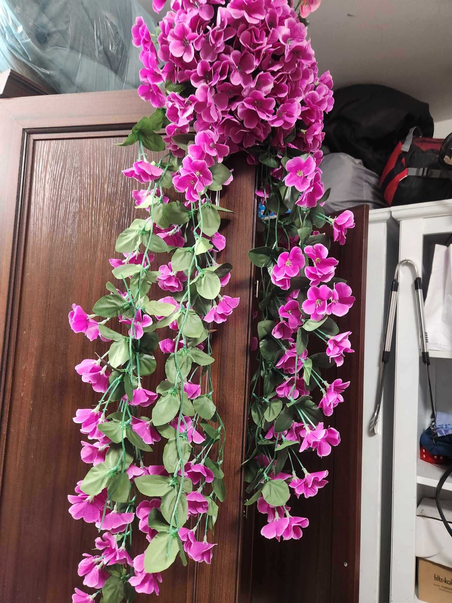 3 szt. kwiaty orchidea wiszące dł. 85 cm
