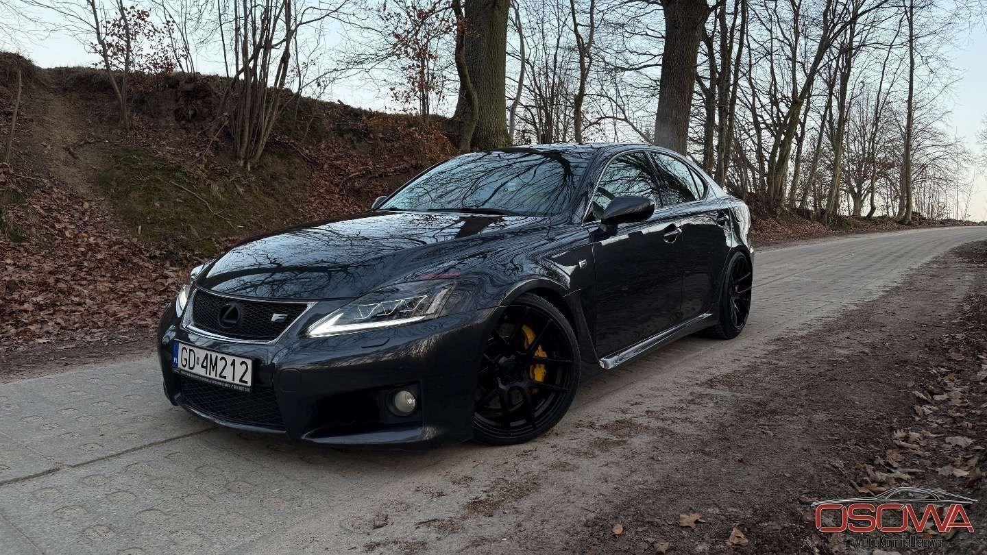 Lexus IS ISF 5.0v8 moc 450KM full led obniżona najbogatsza wersja sten idealny