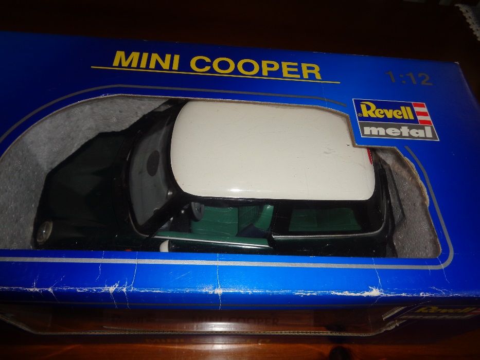 Mini Cooper 1:12 Miniatura Caixa Mede 42cm Espectacular